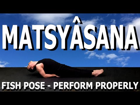 Fish Pose | MATSYÂSANA | How to do it correctly | Basic Yoga Pose | Yoga With VIKUDO