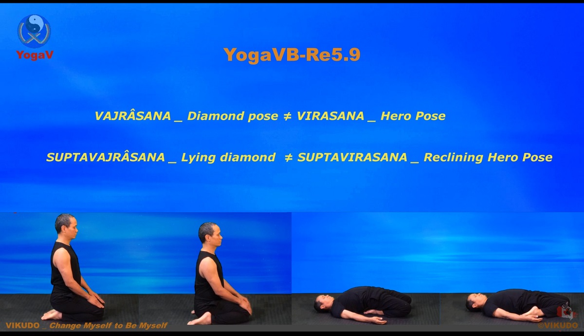 yoga vikudo, vikudo, yogav, diamond pose, hero pose, lying diamond, reclying hero pose