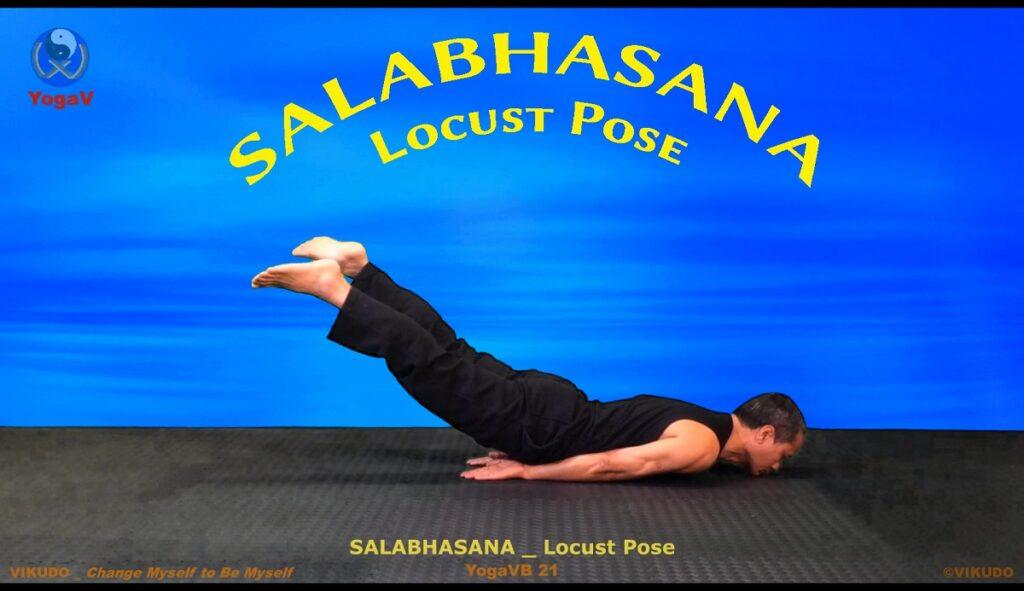 Yoga vikudo, yogav, vikudo, Locust Pose,