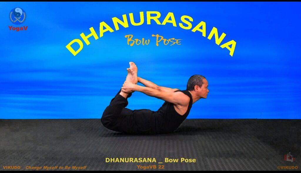 Yoga vikudo, yogav, vikudo, bow Pose,
