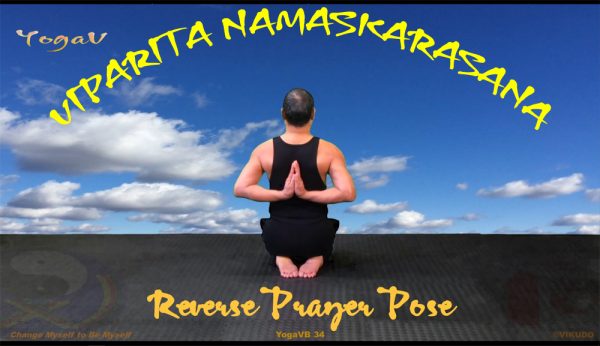 Tư thế chắp tay sau lưng _ Posture de prière inversée _ VIPARITA NAMASKARASANA Reverse Prayer Pose Vikudo Yoga