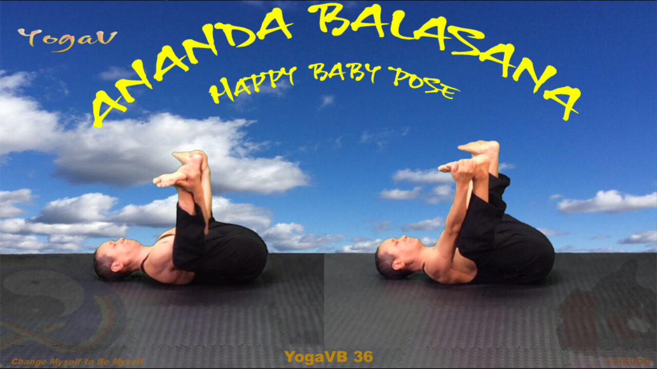 Yoga Vb36 Ananda Balasana Posture Du Bebe Heureux Vikudo